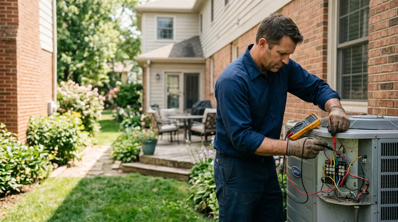 HVAC technician working near Pontotoc, TX